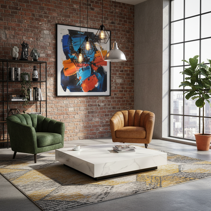 Elementi, Bianco Coffee Table, Square Large, Marble Porcelain,  Indoor/Outdoor
