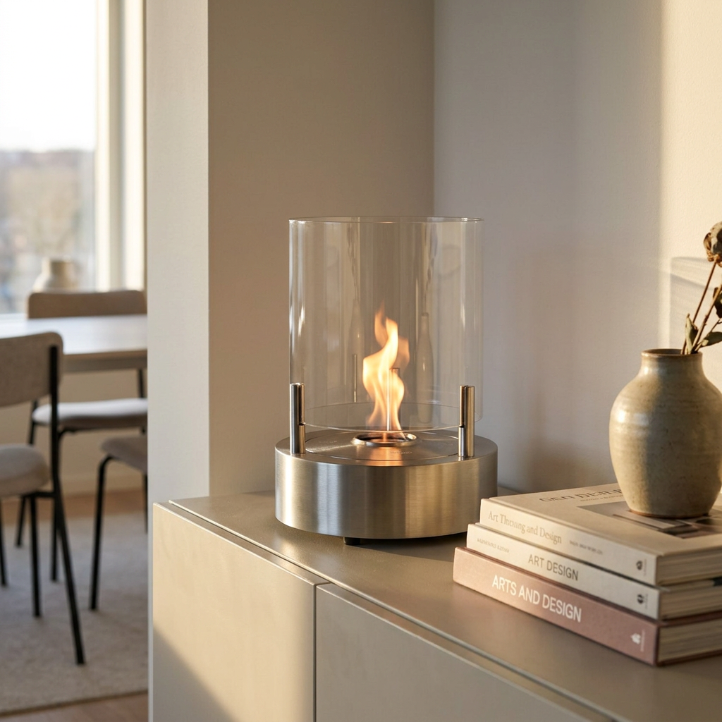 EcoSmart Fire Be Freestanding Bioethanol Fireplace for Indoor or Covered Outdoor Use