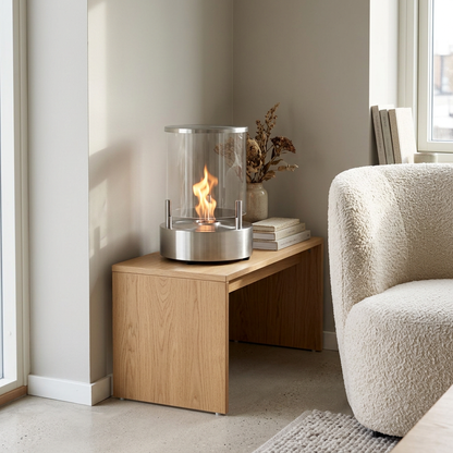 EcoSmart Fire Be Freestanding Bioethanol Fireplace for Indoor or Covered Outdoor Use