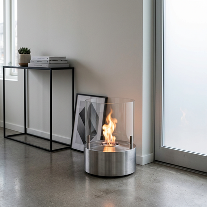EcoSmart Fire T Lite 8 Freestanding Bioethanol Fireplace for Indoor and Outdoor Use