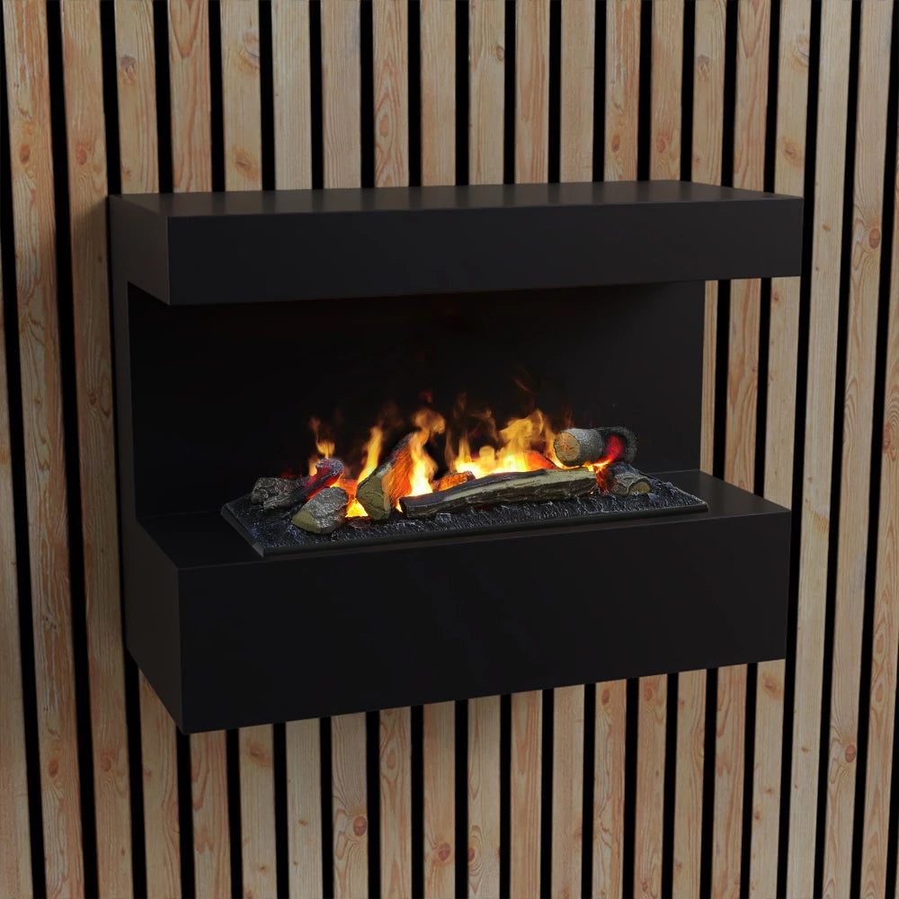 ScandiFlames Steinsdal Black Wall Fireplace 🔥