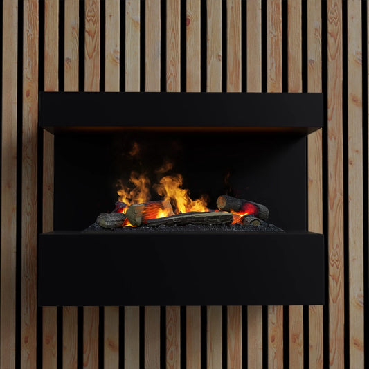 ScandiFlames Steinsdal Black Wall Fireplace 🔥