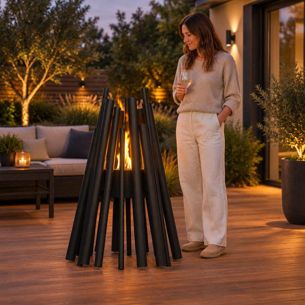 Stix 8 Bioethanol Fire Pit by EcoSmart Fire | 6 kW Heat