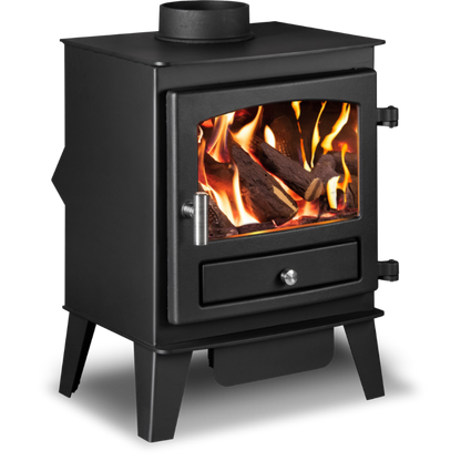 Stockport 4 Gas Stove with Realistic Log Flame and Remote Control