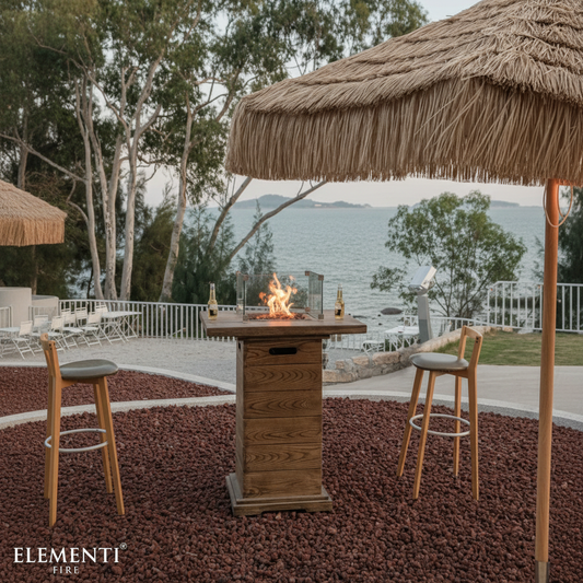 Rova Bar Table 40,000 BTU Propane Fire Feature Outdoor