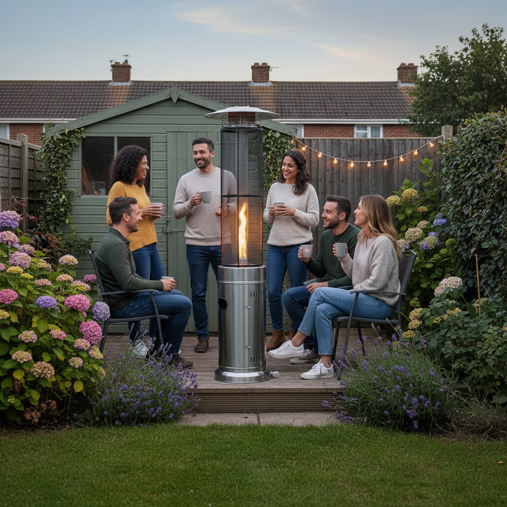 Lifestyle, Emporio, Gas Flame Patio Heater, Stainless Steel