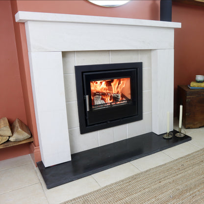 Woodford Sutton Limestone Fireplace – Modern Clean Classic Design