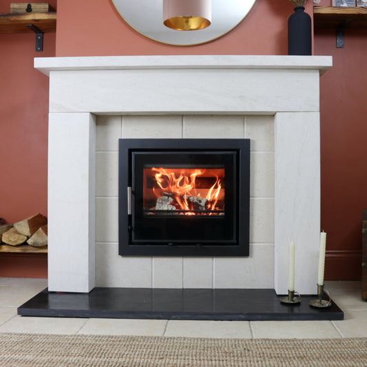 Woodford Sutton Limestone Fireplace – Modern Clean Classic Design