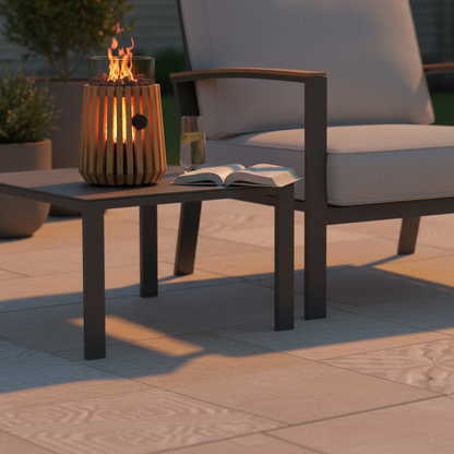 Happy Cocooning Lumi Lagune Teak Table Burner