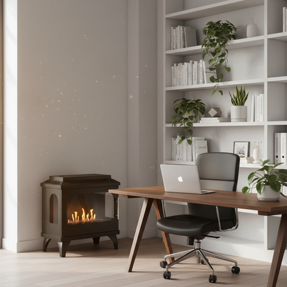 ScandiFlames, Atlanta,  Single Bioethanol Stove,  Indoor 3-Sided Fireplace