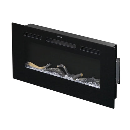 Titanite Built-In Electric Fireplace 91 cm – ScandiFlames Black