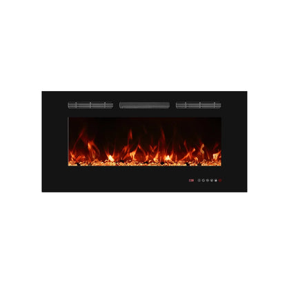 Titanite Built-In Electric Fireplace 91 cm – ScandiFlames Black