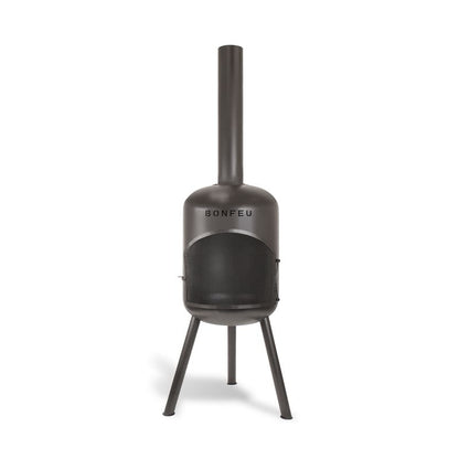 Bonfeu, BonBono, Outdoor Fireplace and Grill, Black
