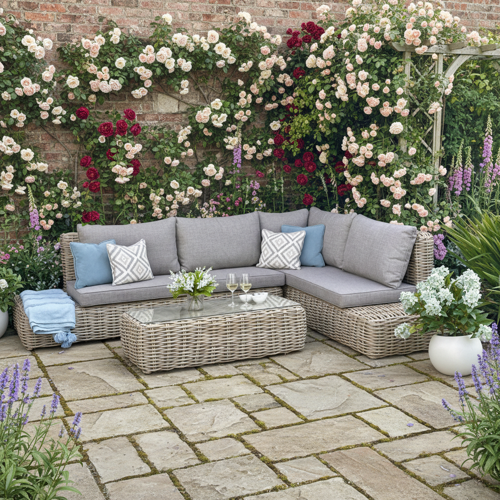 Amalfi Collection Outdoor Large Corner Set