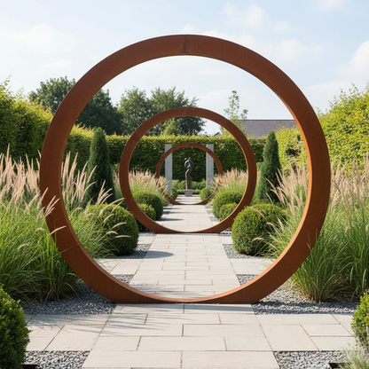 Corten Steel Moongate – 2.2 Meter ring