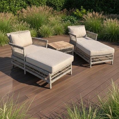 Provence Collection Outdoor Sun Lounger Setdecking