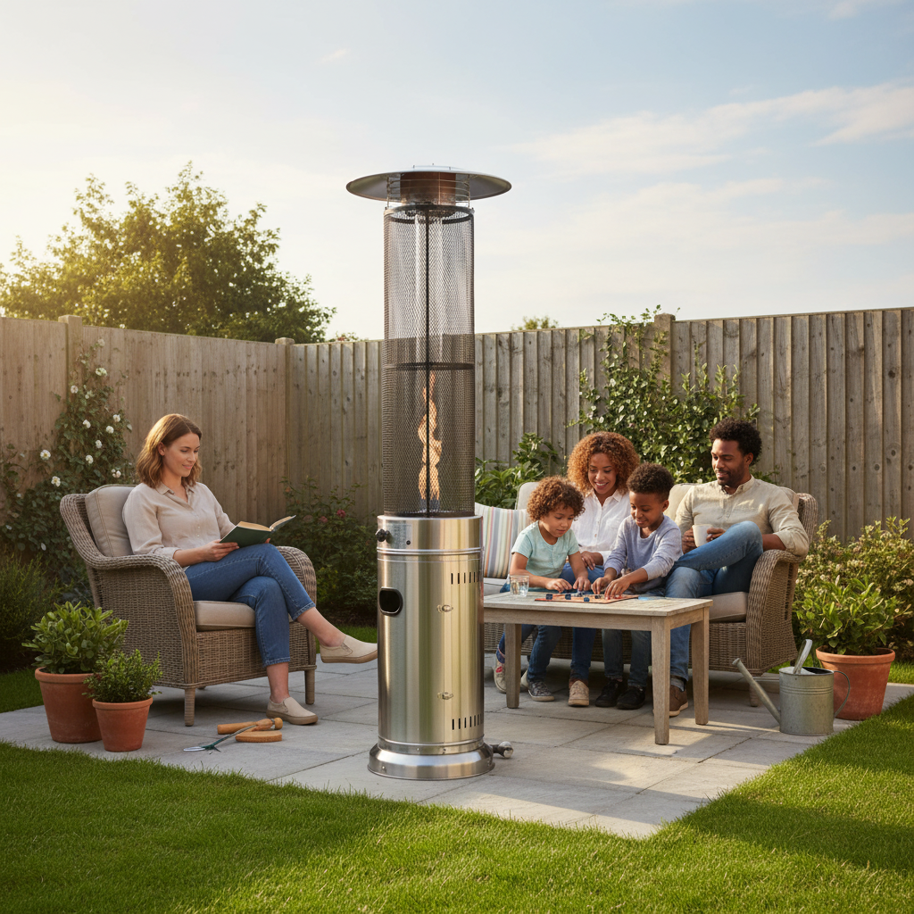 Lifestyle, Emporio, Gas Flame Patio Heater, Stainless Steel