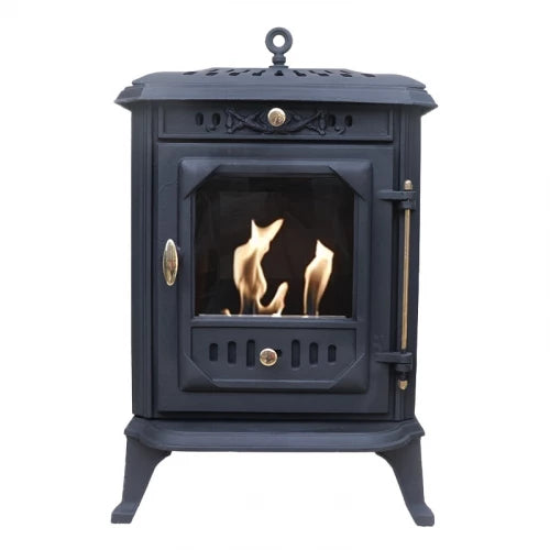 Ulvik Cast Iron Bioethanol Fireplace Freestanding Indoor