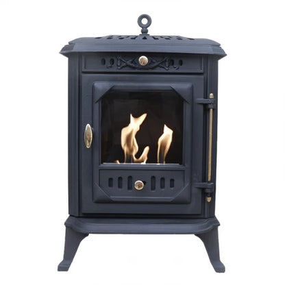 Ulvik Cast Iron Bioethanol Fireplace Freestanding Indoor