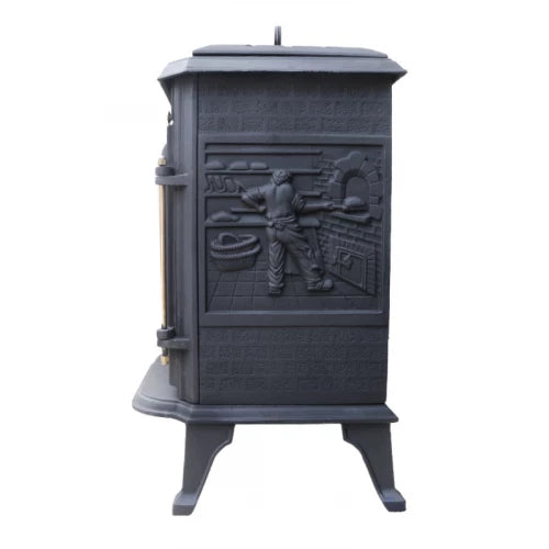 Ulvik Cast Iron Bioethanol Fireplace Freestanding Indoor