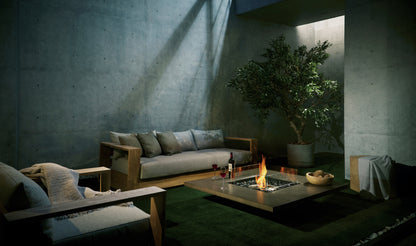 EcoSmart Fire Vertigo 50VL Bioethanol & Gas Fire Pit Table for Indoor and Outdoor Use