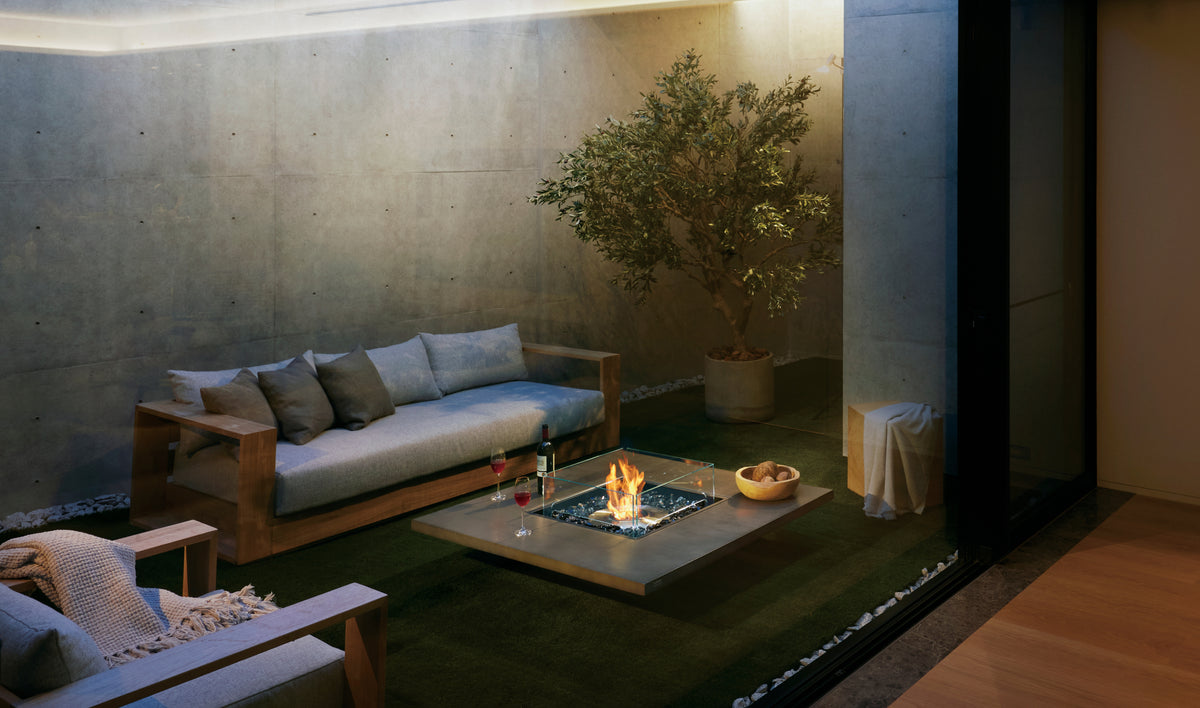 EcoSmart Fire Vertigo 50VL Bioethanol & Gas Fire Pit Table for Indoor and Outdoor Use