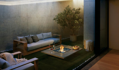 EcoSmart Fire Vertigo 50VL Bioethanol & Gas Fire Pit Table for Indoor and Outdoor Use