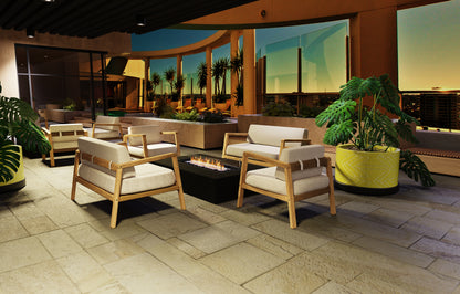EcoSmart Fire Wharf 65 Fire Table with Smokeless Bioethanol Flame