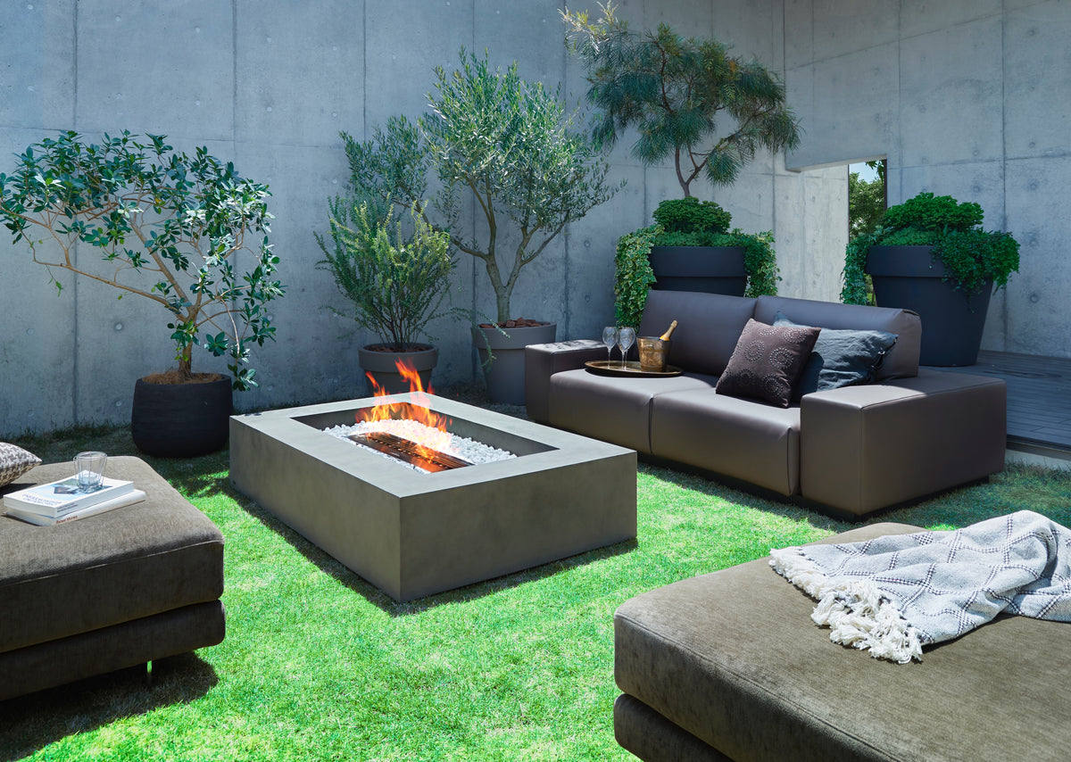 EcoSmart Fire Wharf 65 Fire Table with Smokeless Bioethanol Flame