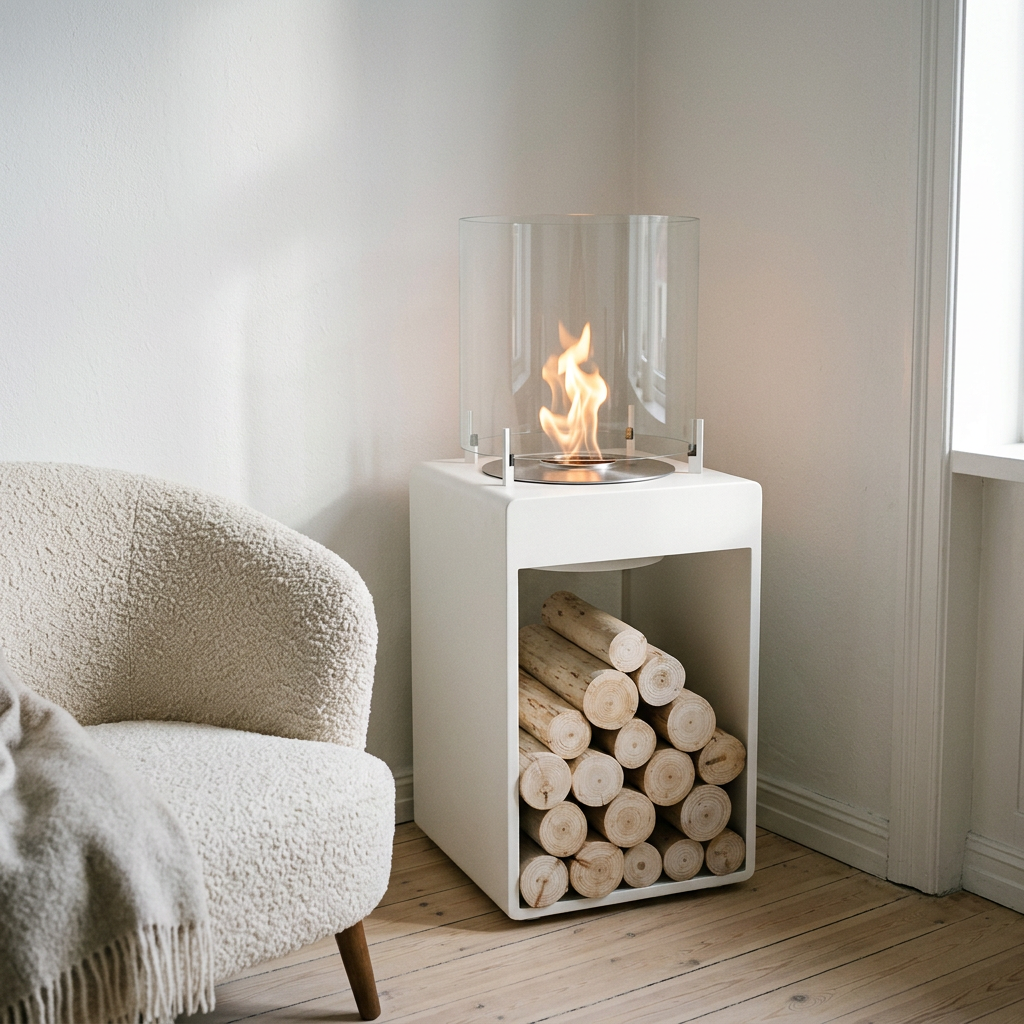 EcoSmart Fire Pop 3L Compact Bioethanol Fireplace for Indoor and Outdoor Use