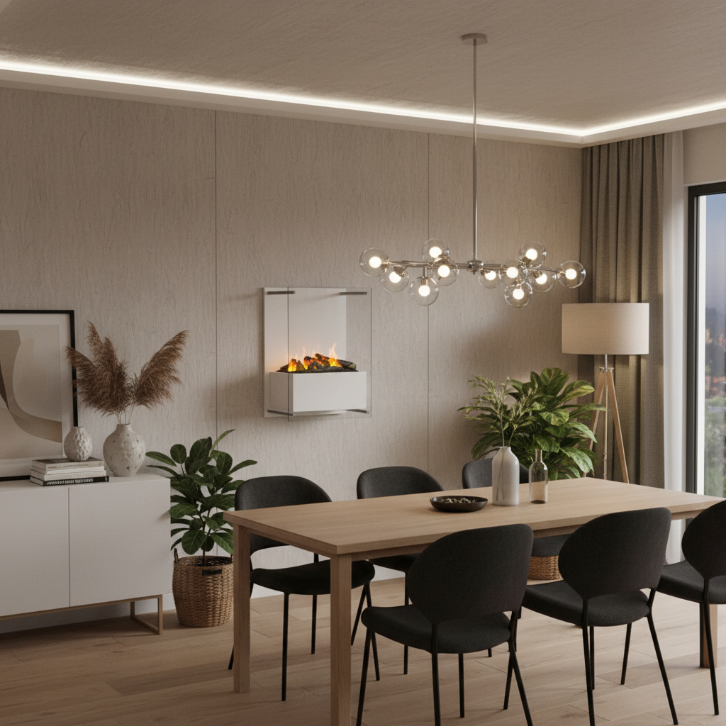 Yosemite Wall-Mounted Water Vapour Fireplace – White | ScandiFlames