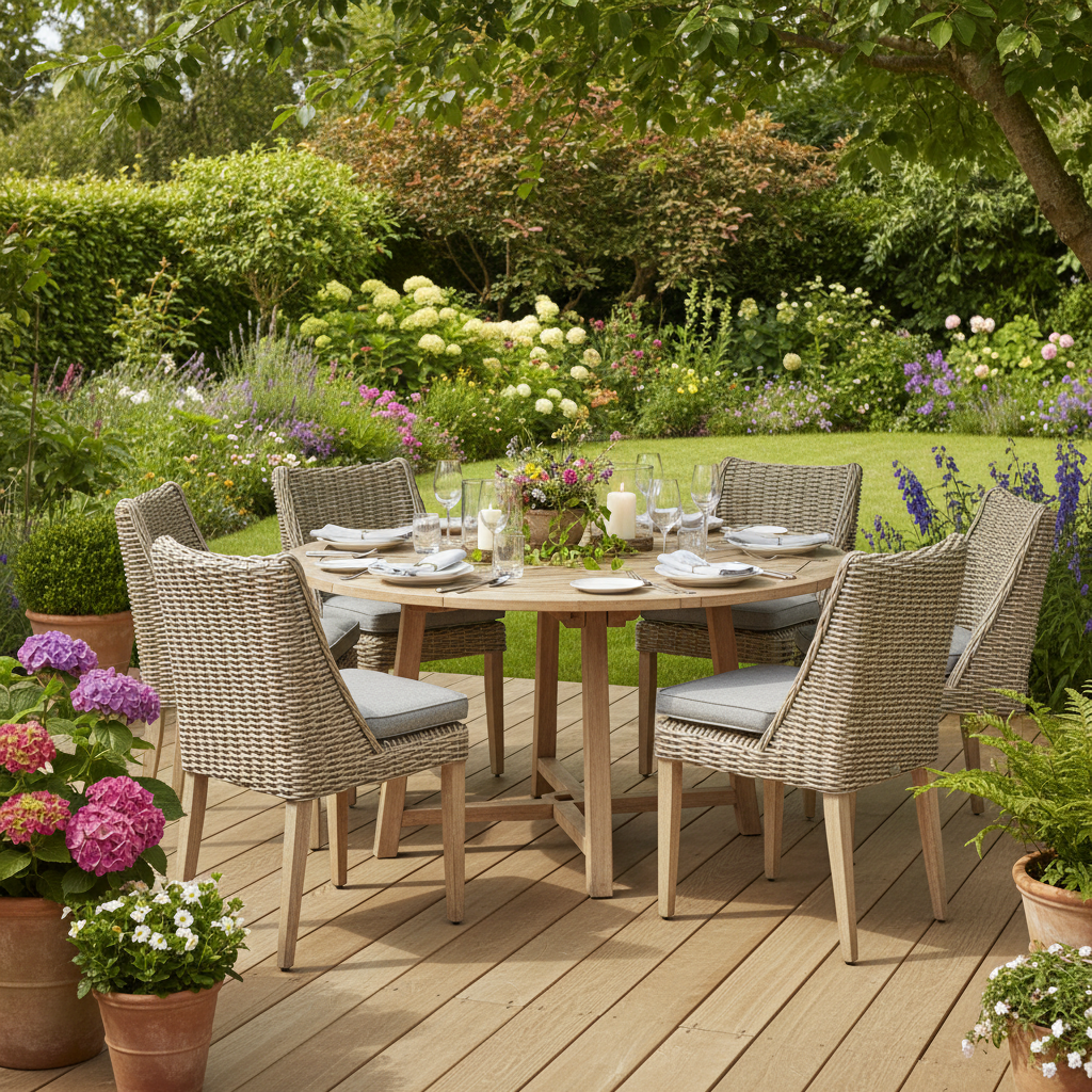 Amalfi Collection Outdoor Round Dining Chair