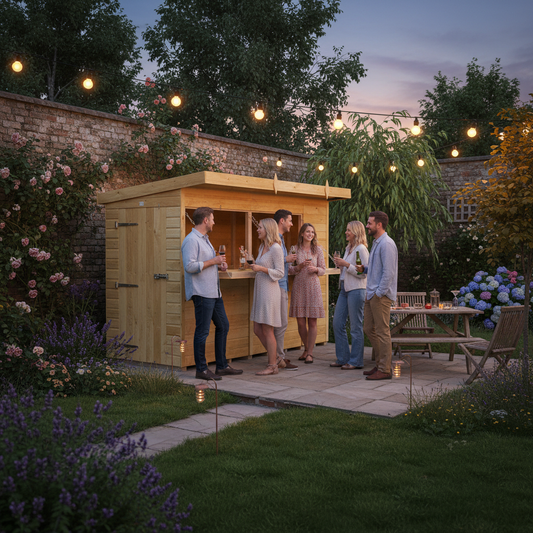 Madagascar 10ft x 4ft Timber Outdoor Bar – Garden Entertaining Hub