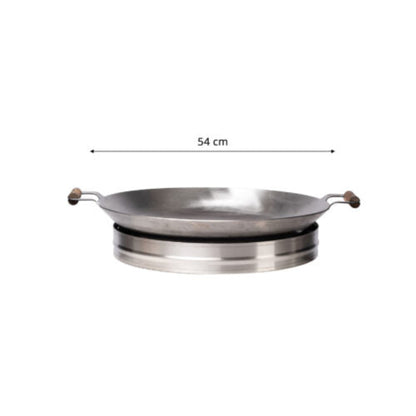 GrillSymbol WS 545 Inox CAT Cataplana Pan with Adapter 54 cm