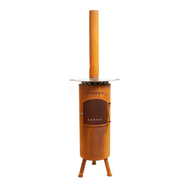Bonfeu, Bongiano LP, Outdoor Fireplace, Rust