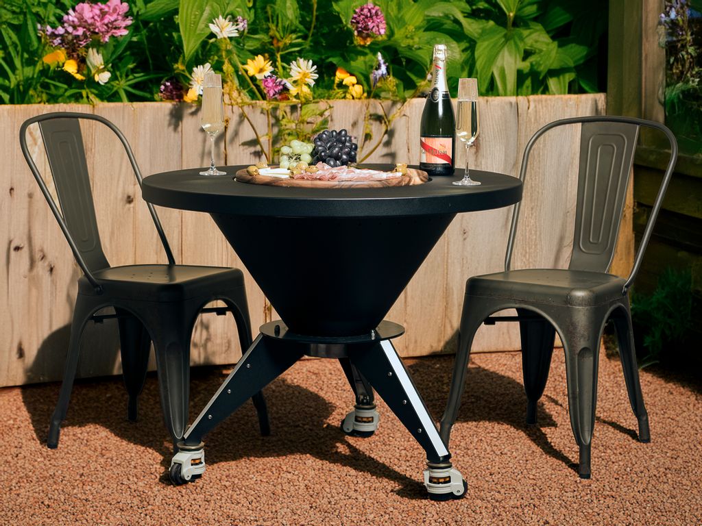 The ‘O’ Grill – Fire and Ice | METARTAL Outdoor Fire Pit, BBQ & Drinks Table